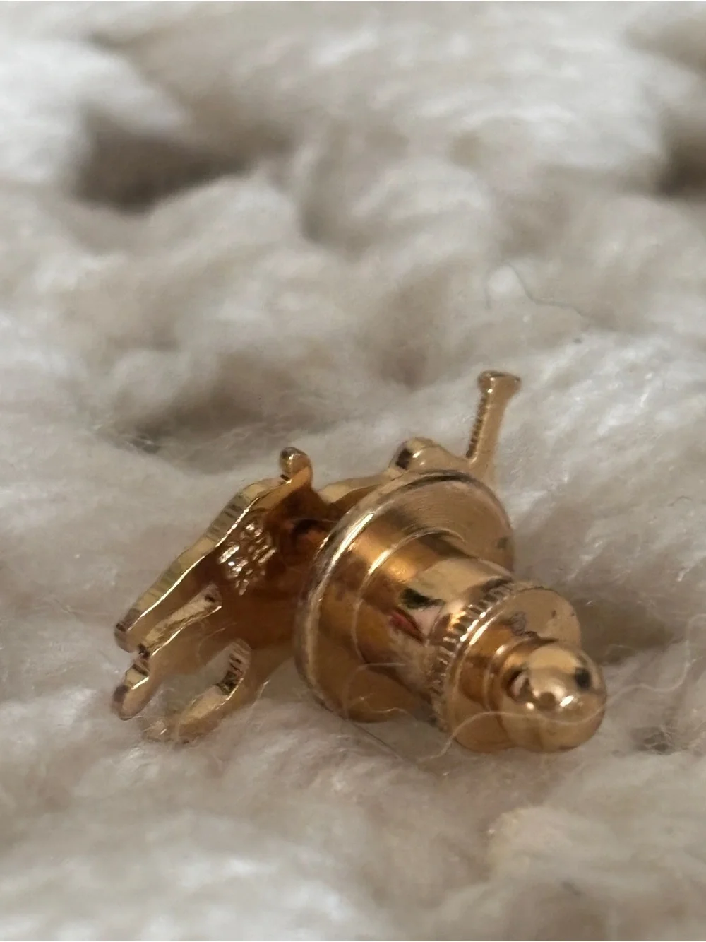 14K Gold Polo Ralph Lauren Lapel Pony/Rider Pin Tie Equestrian Jewelry RARE FIND